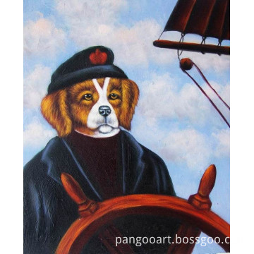 Handmade cute portrait animal oil paintings for bedroom